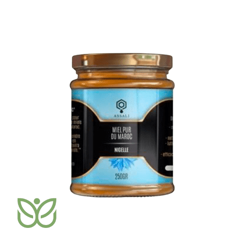 Miel au nigelle du Maroc - ASSALI 250 g 1 Miel à la nigelle du Maroc - ASSALI 250 g