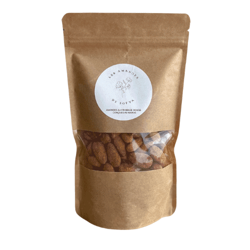 Amandes au fromage rouge - Sofya 125g 1 amandes à l'edam les amandes de Sofya