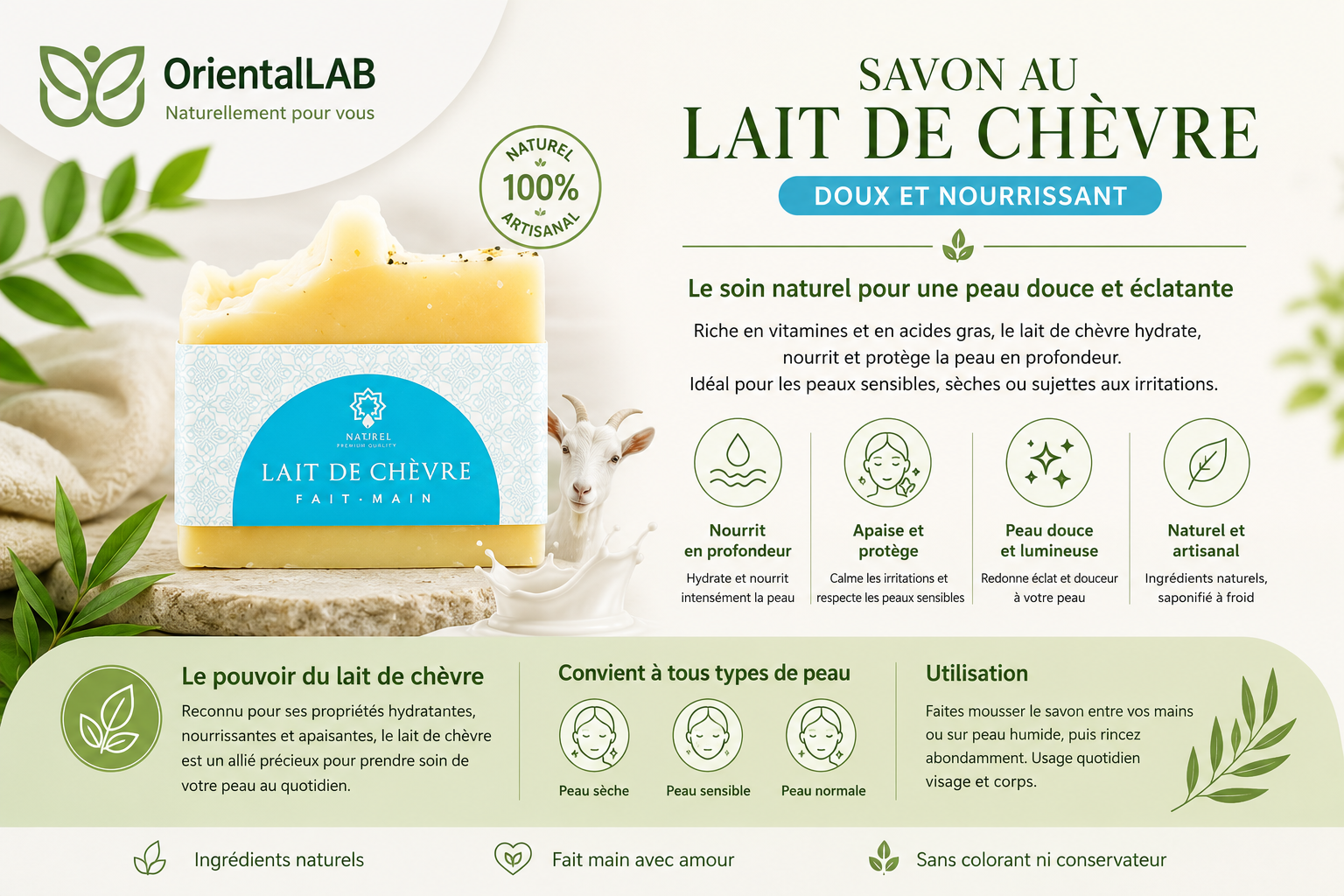 savon au lait de chèvre