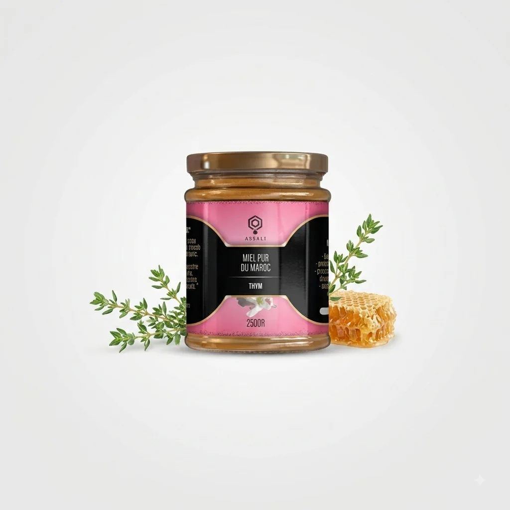 Miel de Thym du Maroc - ASSALI 250 g 1 Miel de Thym du Maroc – ASSALI 250 g – OrientaLab