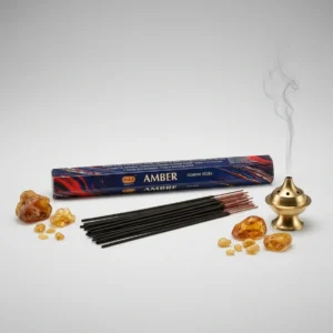 Crème au musc - qualité HEMANI 30ml 4 Bâton d'encens - Classic Amber