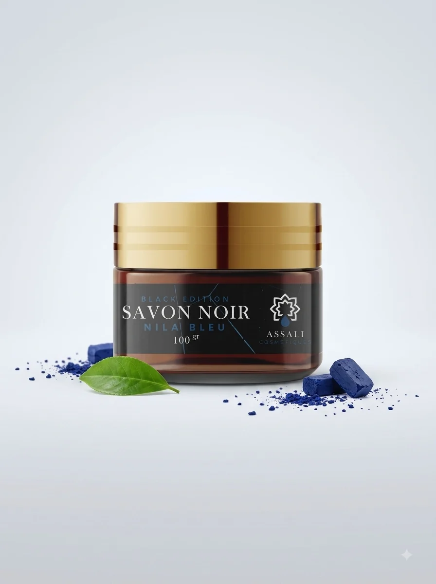 Savon noir au nila - ASSALI 100g 1 Savon noir au nila – ASSALI 100g – OrientaLab