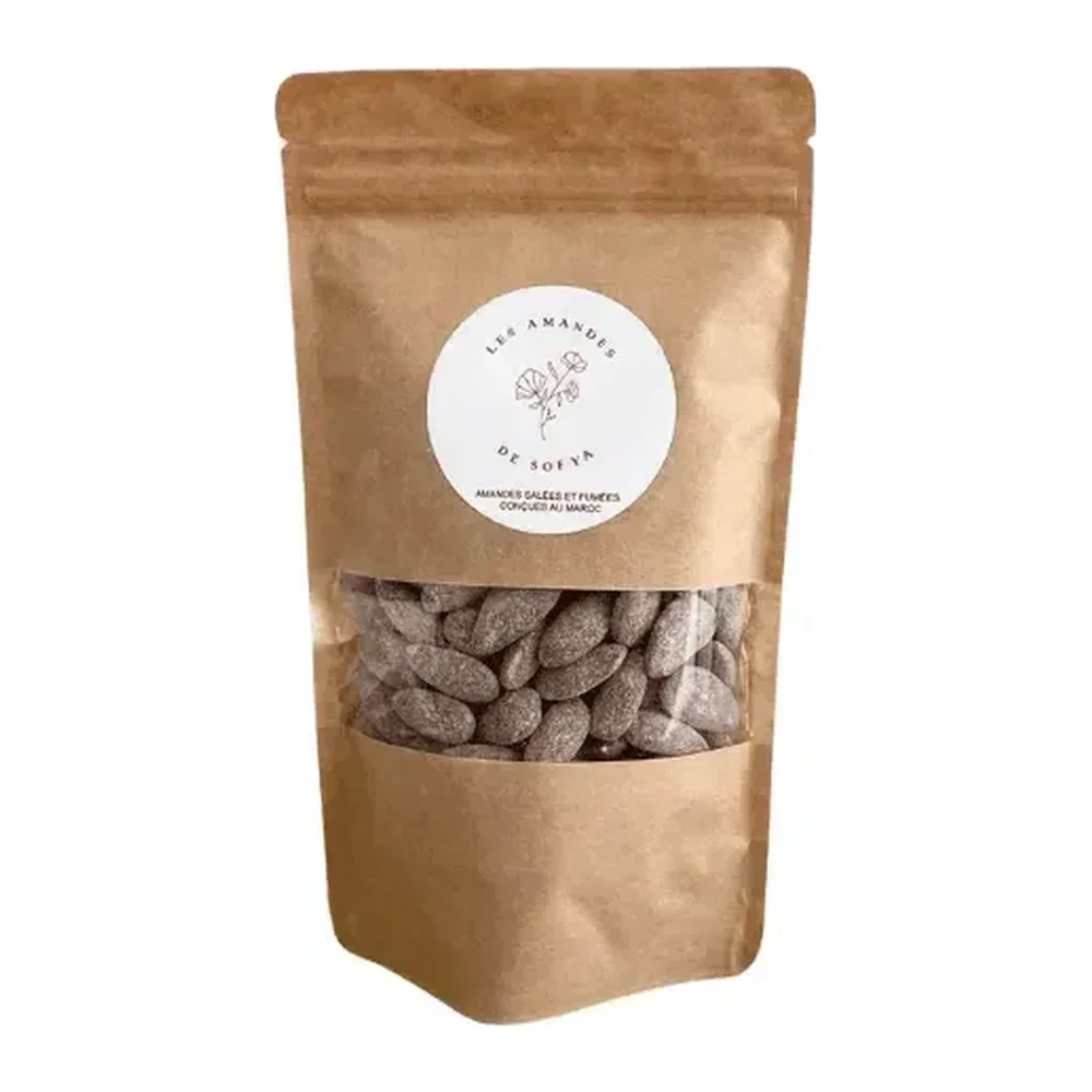Amandes fumées salées - Sofya 125g 1 Amandes fumées salées Les Amandes de Sofya sachet 125 g